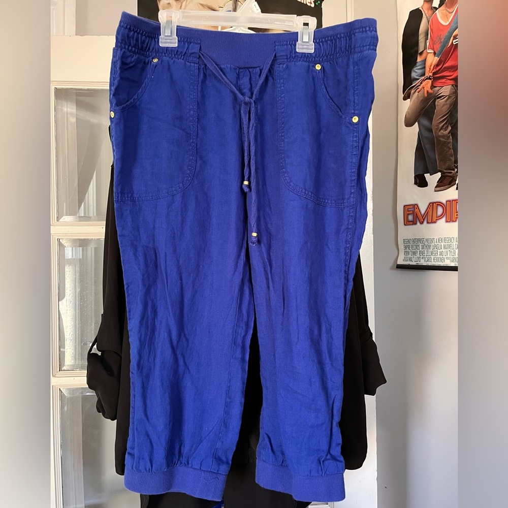 Guess Royal Blue Drawstring crops
